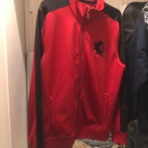 Express red zip up.size medium